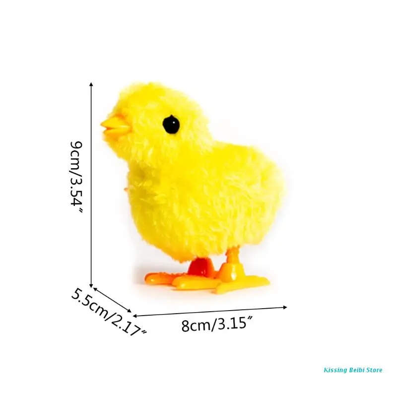 1pc Random Color Hopping Jumping Chicken Mini Easter Plush Toys for Parties Chick Toy