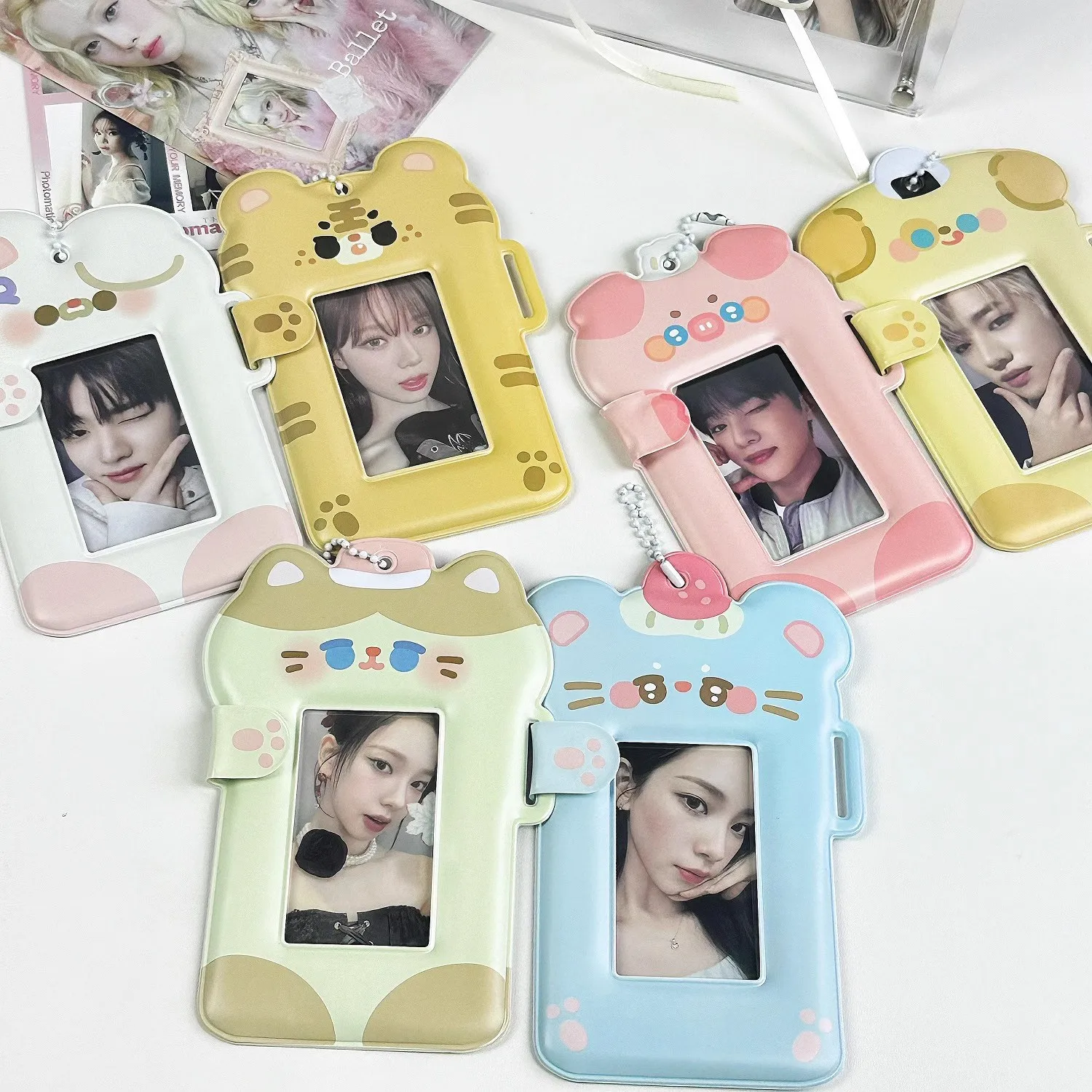 Card sleeve 3 inch fan card display storage cute protective sleeve 4