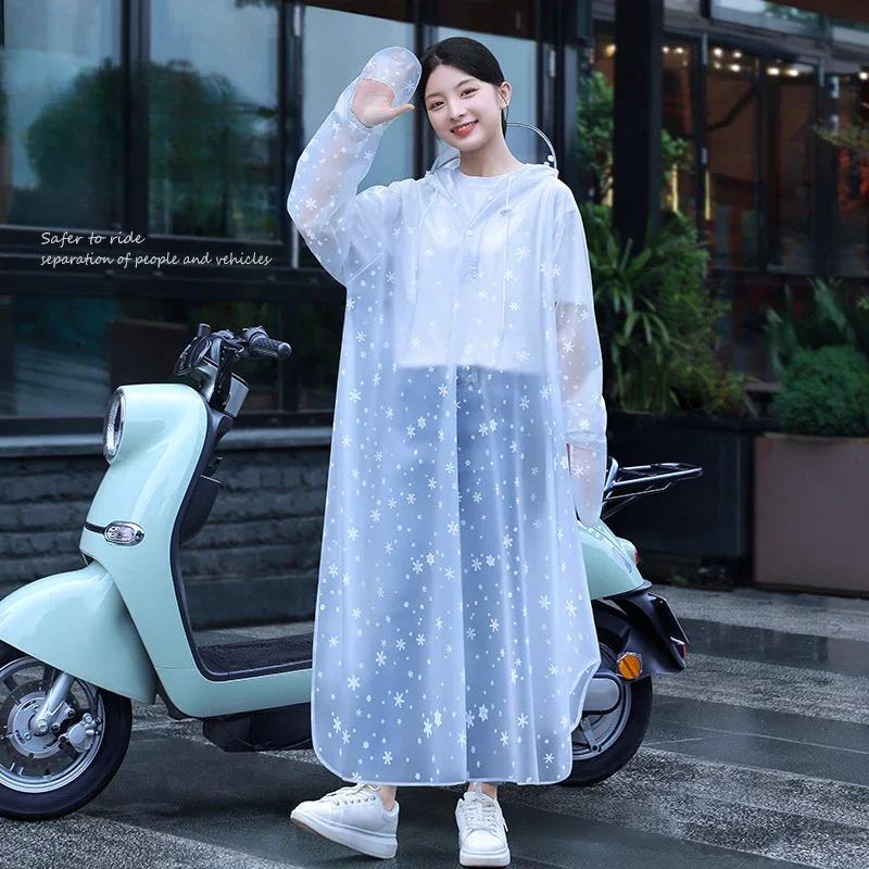 Raincoat and rainpants suit Outdoor hiking fishing mountain climbing long full-length rain proof single electric battery car onepiece poncho adults