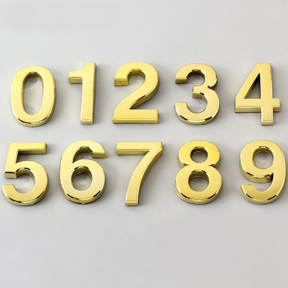 Description Picture 6 of itemSelf Adhesive 3D Number Alphabet Letter Sticker for House Home Apartment Office Door Number Plate Address Mailbox Signs