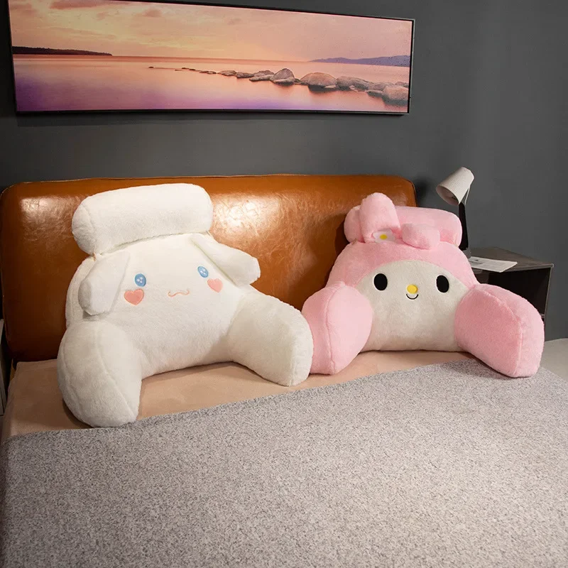 Sanrio Comfortable Back Cushion With Headrest Cinnamoroll My Melody Kuromi Cushion Lumbar Support Chair Sofa Bed Washable Gifts 5