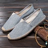 Breathable Comfortable Thick Sole Linen Shoes Soft Shoes for The Elderly Light Personality Canvas Shoes Lazy Shoes A Slip-on Men 4
