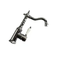 ก๊อกน้ำเคลือบย้อนยุคทองเหลืองฝรั่งเศสก๊อกน้ำระเบียงสไตล์ยุโรปร้อนและเย็น360 XR4859ซิงค์ห้องน้ำหมุนได้ 6