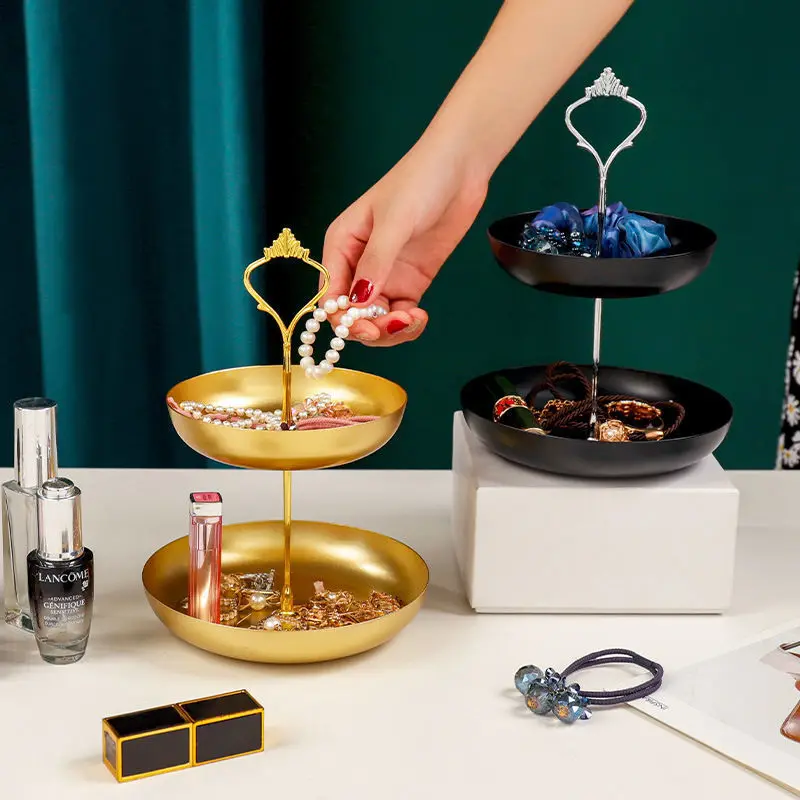 

Подставка-органайзер поднос для еды и фруктов, 2/3 уровня, для хранения ювелирных изделий, аксессуаров для кухни