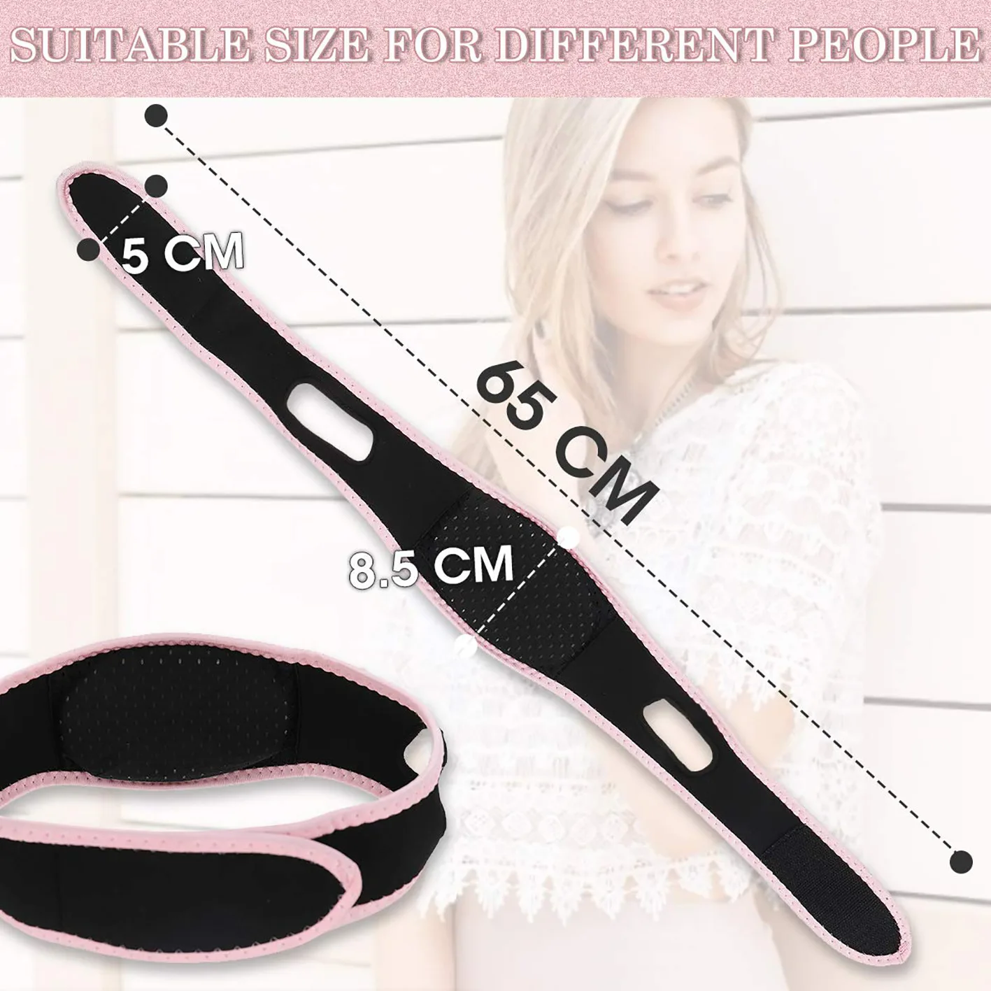 Breathable V Face Cheek Lift Up Band Face Thin Mask Reduce Double Chin V-Line Shaping Bandage Anti Wrinkle Bandage face slimming strap