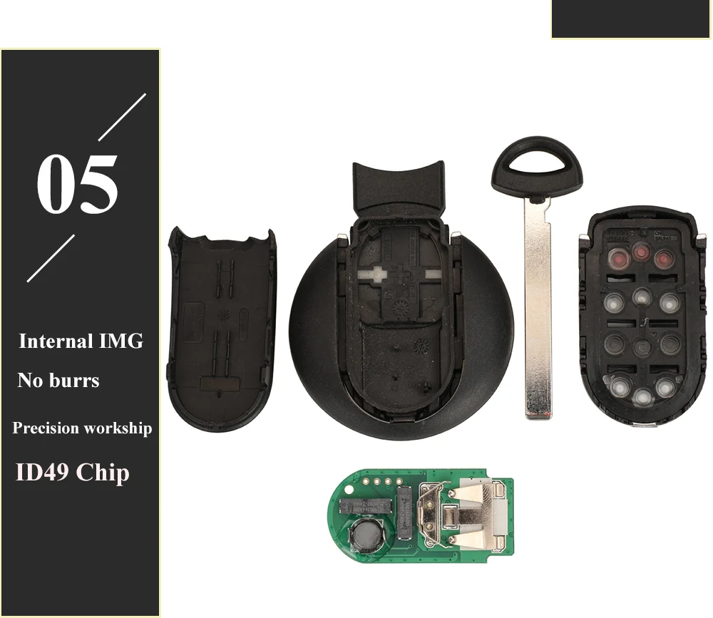 Keyforkess 3/4BTN Smart telecomando auto portachiavi 315MHz 434MHz ID49 per BMW Mini Cooper Countryman Clubman F-Series F55 F56 2015-2018 - Sc70bf0def111423e9393603a1964a1951