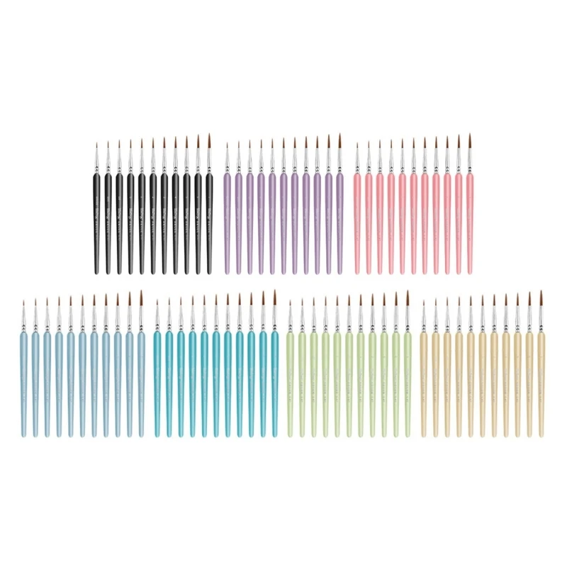 

11x ручная роспись крючком, ручка для детализации, кисть для рисования, ручка с крючком для волчьих волос