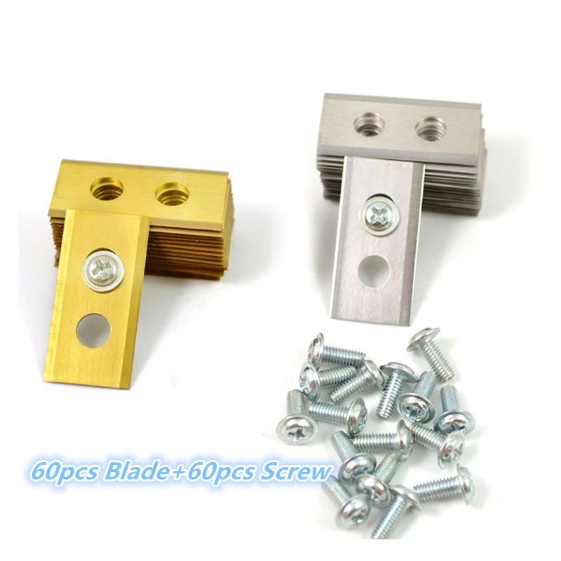 60 Pz Tagliaerba Lama 36X18X0.9Mm Tosaerba Sostituzione Trimmer Cutter Per Worx Landroid Auto Mover Lame Con Vite