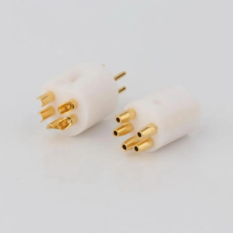 Turnlabe 5-poliger M-DIN-Stecker mit Goldbeschichtung, Plattenspieler-Tonarm 5-poliger DIN-Stecker für REGA LINN ROKSAN PROJECT GRACE