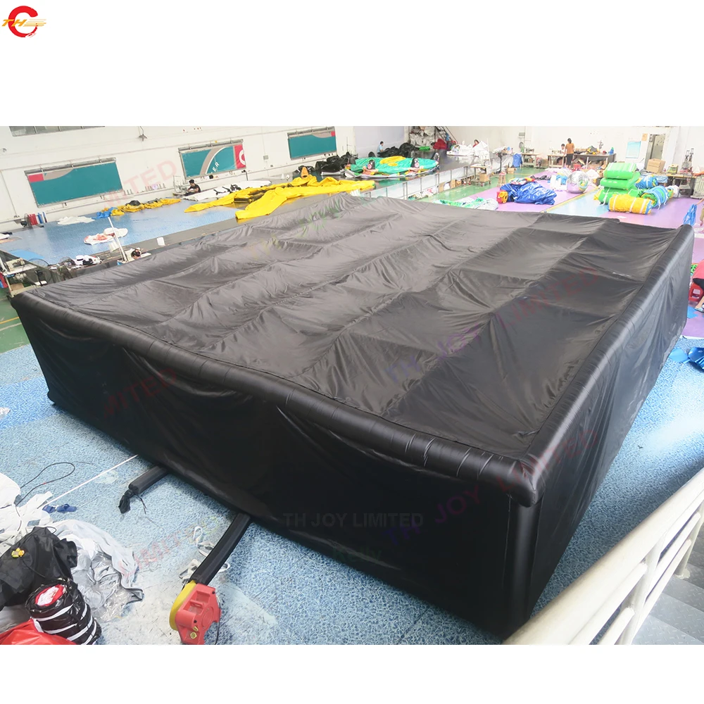 7m/8m/9m/10m Black Inflatable Maze Arena with Optional Roof Funny Outdoor Giant Maze House Sport Game Laser Tag 2