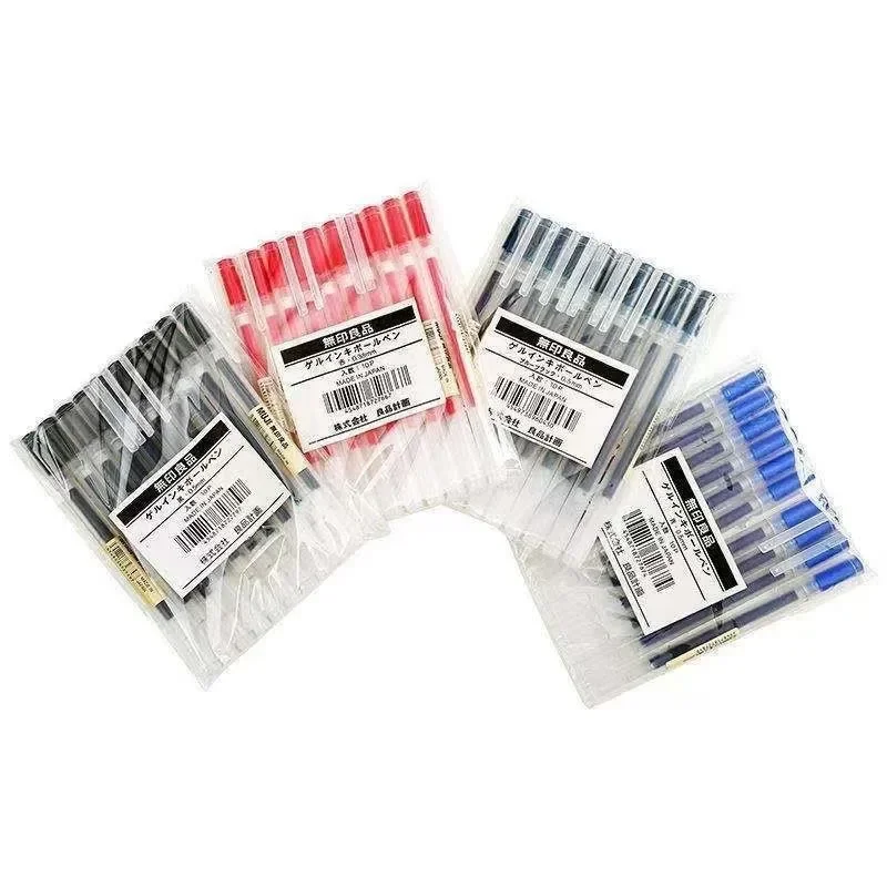 Multifunction Ballpoint Pen Gel Pens 1/3Pcs/Set Black Red Blue 0.38mm 0.5mm Ink Japan Color Pen Office School