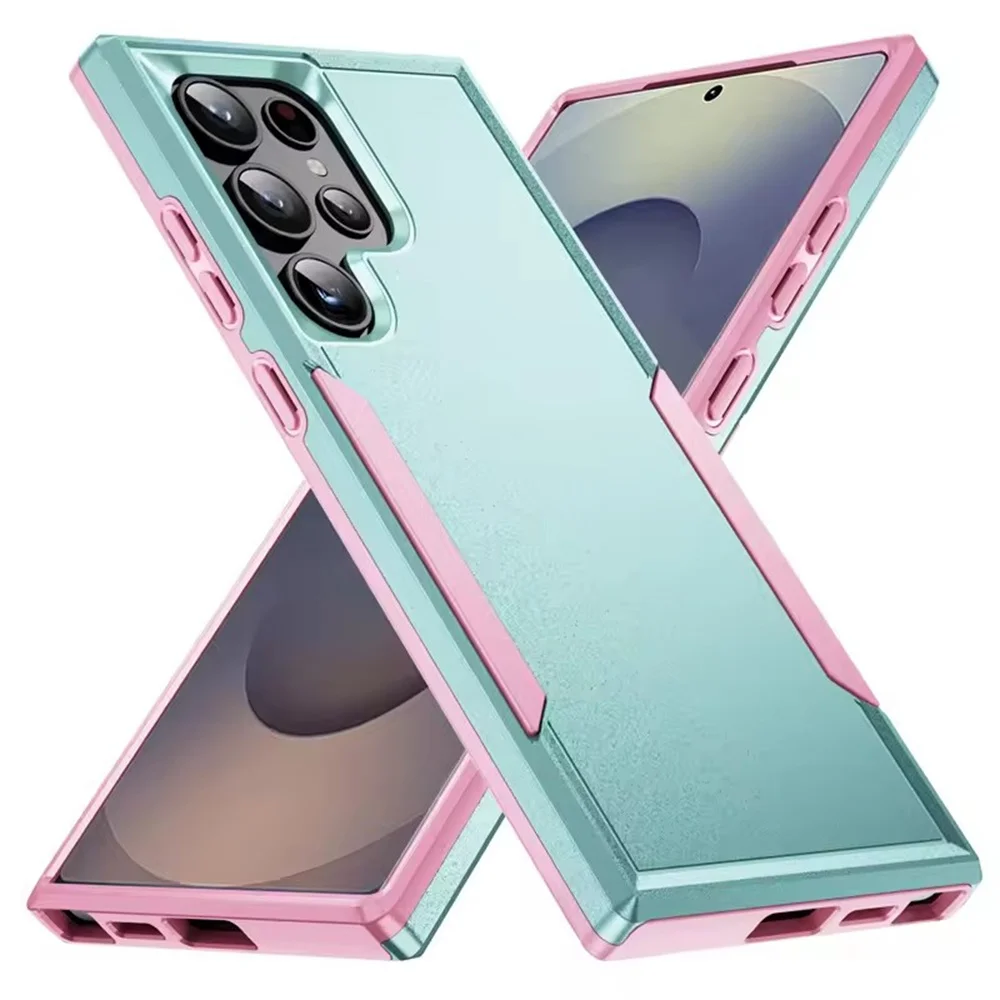 Luxury Military Armor Shockproof Dual-Layer Bumper Case
