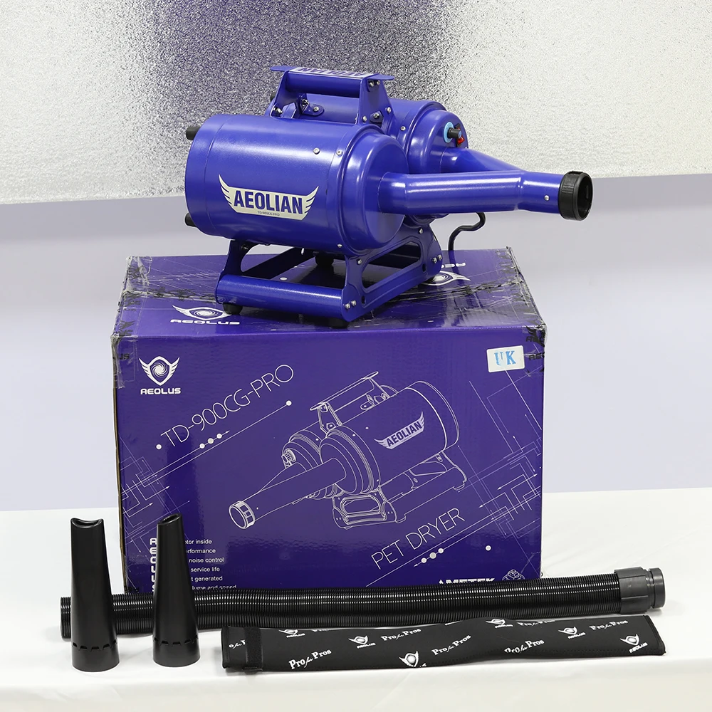 Multifunctional Blower with Adjustable Speed, Temperature Dependent, Pet Dryer