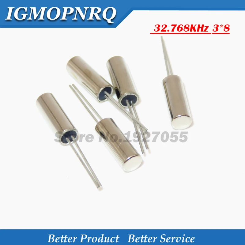 20pcs 32.768KHz Error 20ppm 3*8 32.768K 12.5pF Quartz Crystal Oscillator