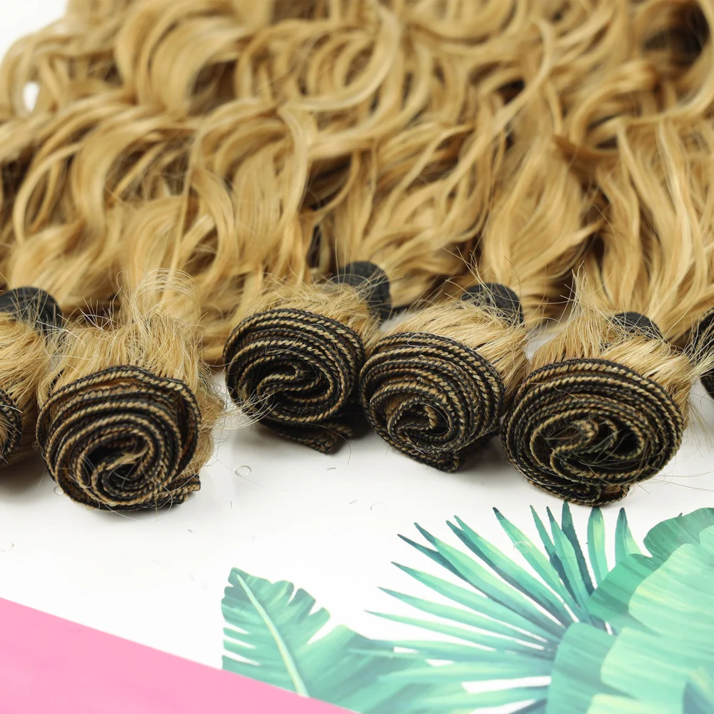 Synthetic Hair Bundles Curly Hair Extensions for Women 9PCS/Set Long Weave Heat Resistant Fibers Weaving For Woman hair extensions