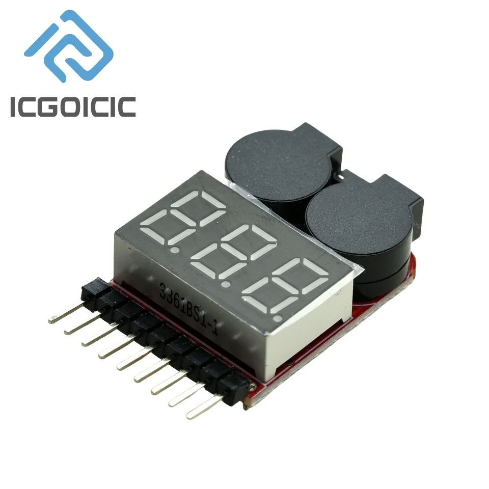 Testeur de Batterie LiPo 1-8S avec Alarme Basse Tension - Outil Modélisme