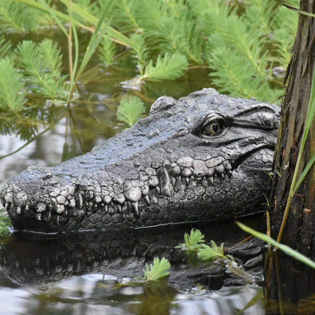 Remote Control Alligator Head Remote Control Electric Racing Boat 2.4GHz Simulation Crocodile Head for Kids and Adults