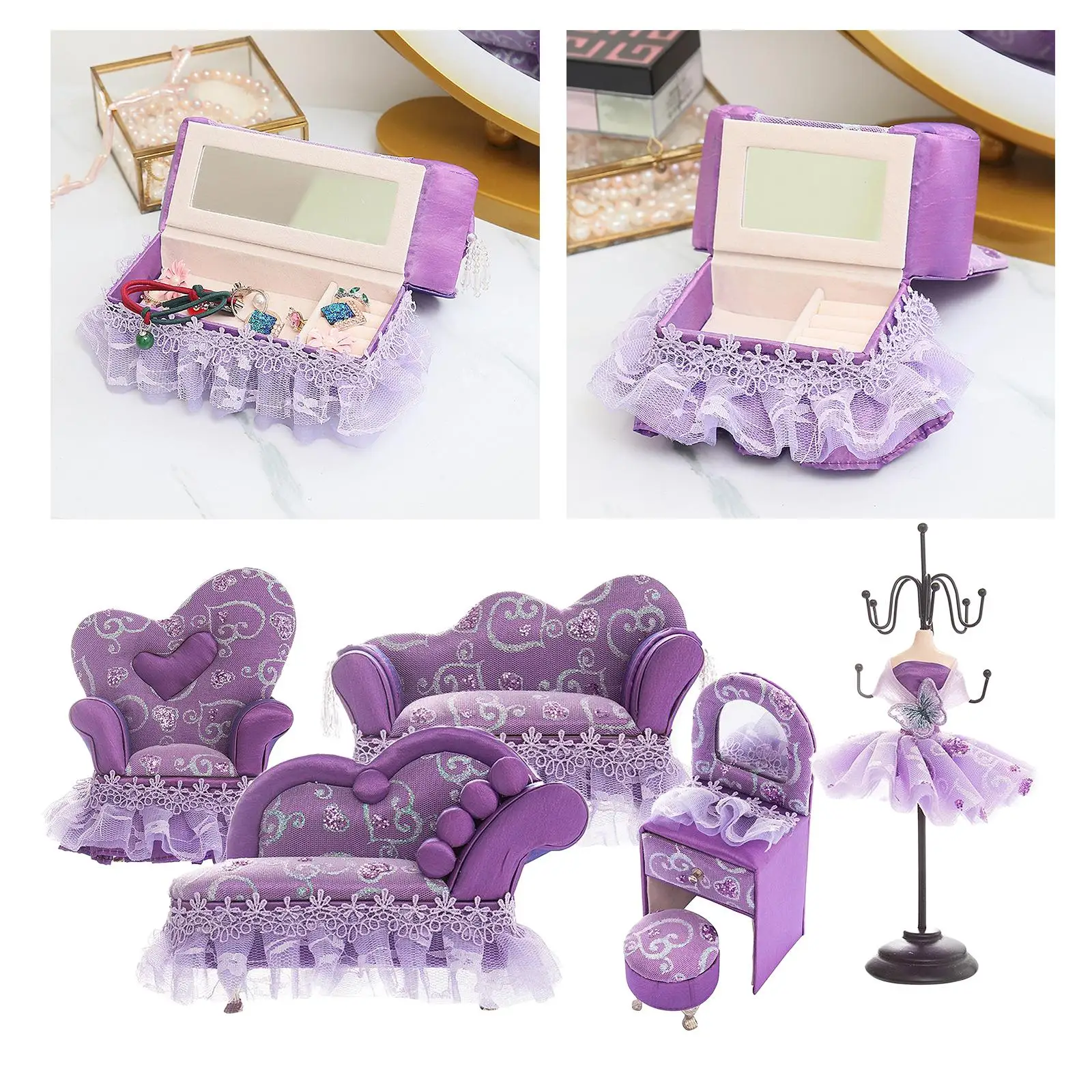 

Jewelry Display Tray Bracelets Necklace Stand Holder Collection Table Decoration