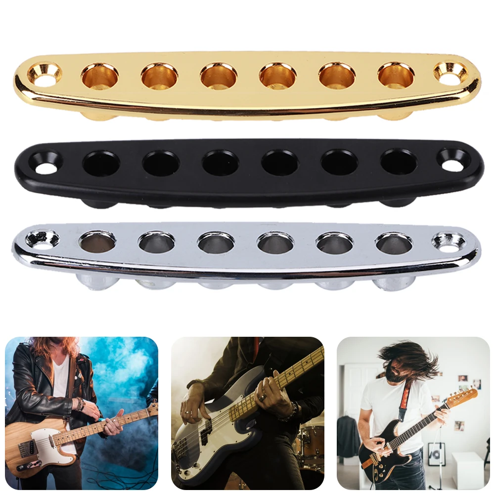 Guitar Parts Musical Instruments Accessories Guitar String Through Plate Mounting Ferrules Zinc Alloy Electric Bass