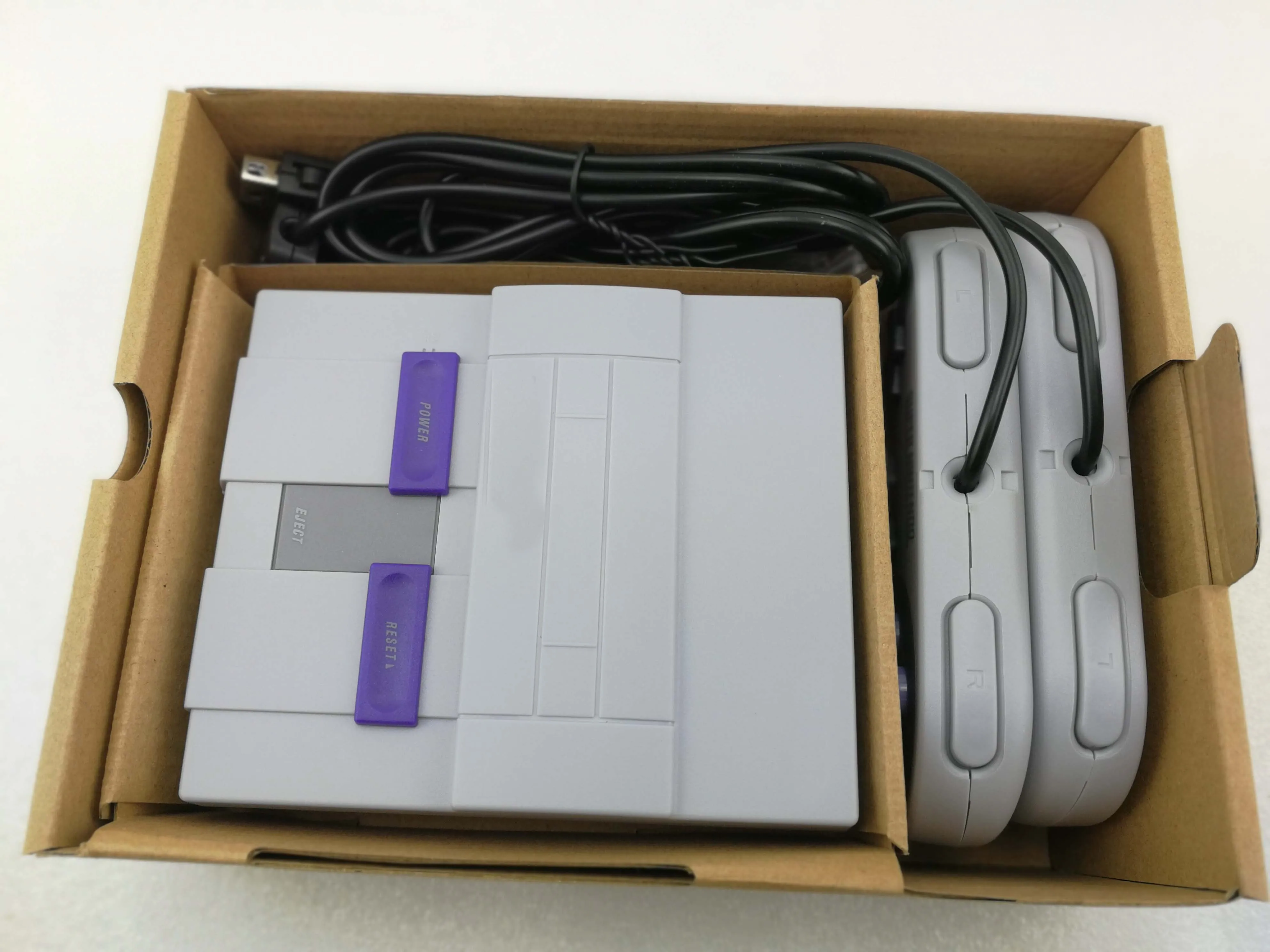 Consola de juegos SuperNES Nintend 21 juegos SNES Consola de juegos MINI SNES de 16 bits EE. UU. Versión 30 Juegos Soporte Tarjeta Tf - Image 2