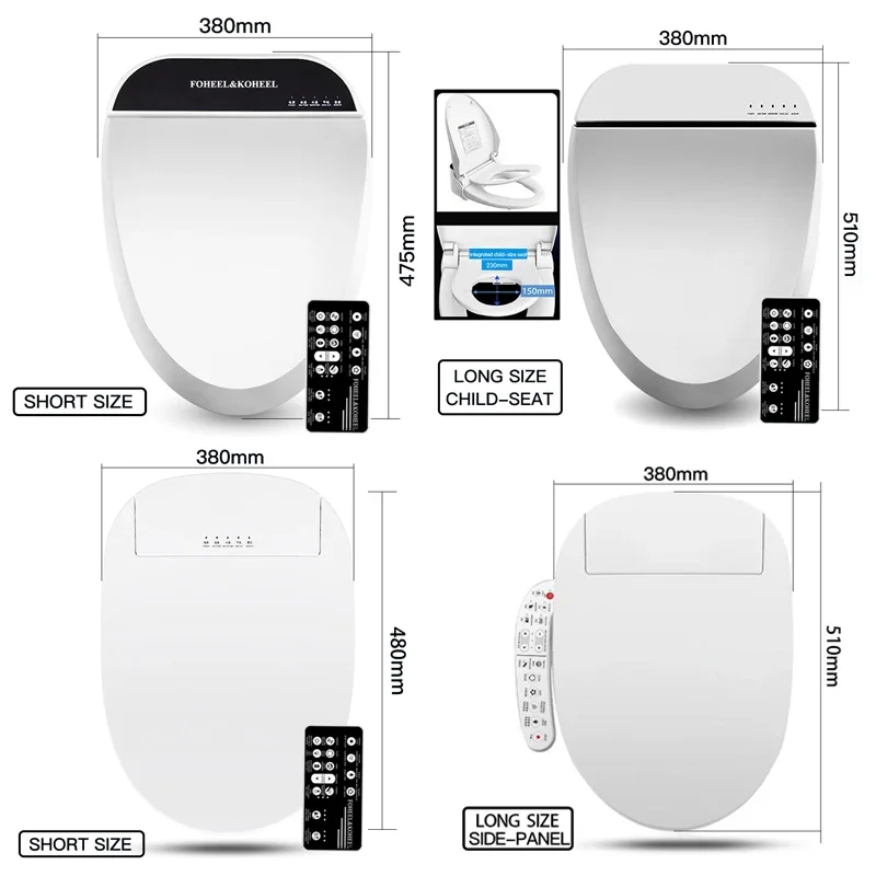 Intelligent Toilet Seat Electric Bidet Cover Smart Bidet Heated Toilet seat Led Light Wc Smart Seat WC Toilets