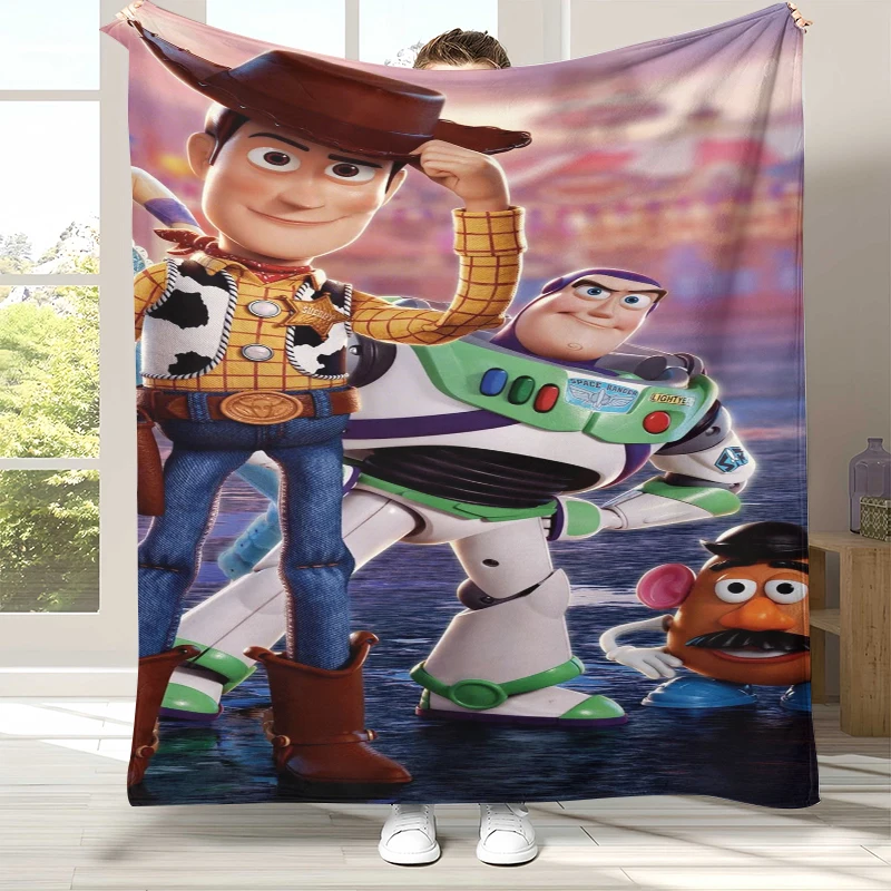 Plaid Toy Story Woody Buzz | Couverture Enfants Douce