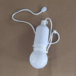 Portable LED Pull Cord Light Bulb for Home and Garden Decor (White Warmwhite)