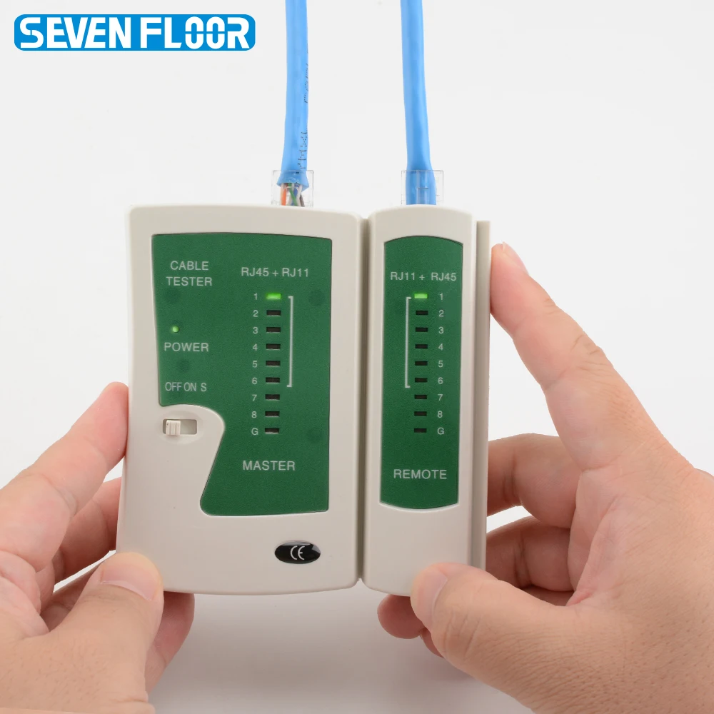 Cat6 패스스루 크림퍼 도구 키트, 와이어 스트리퍼, 대각선 펜치, 커넥터, 부츠 및 교체품이 포함된 RJ45 네트워크 테스터