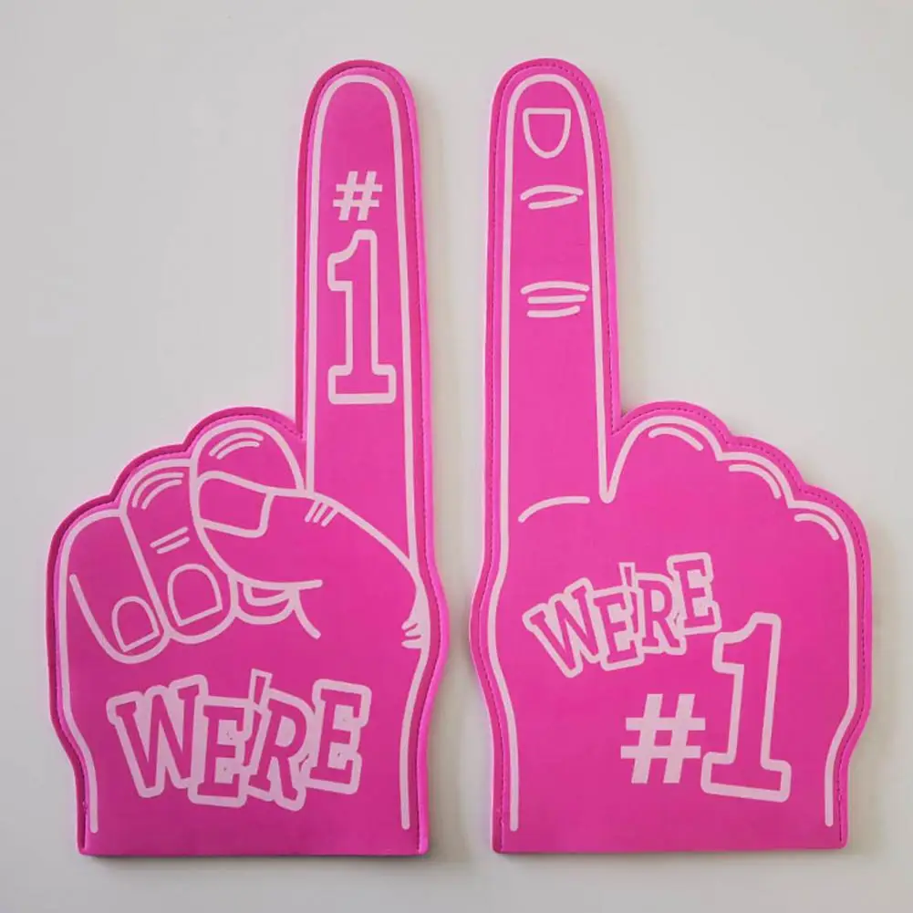 Cheerleading Foam Finger We're Number 1 Hand Sports Events Celebration Cheerleading Victory Foam Hand Sports Fan Cheering Prop