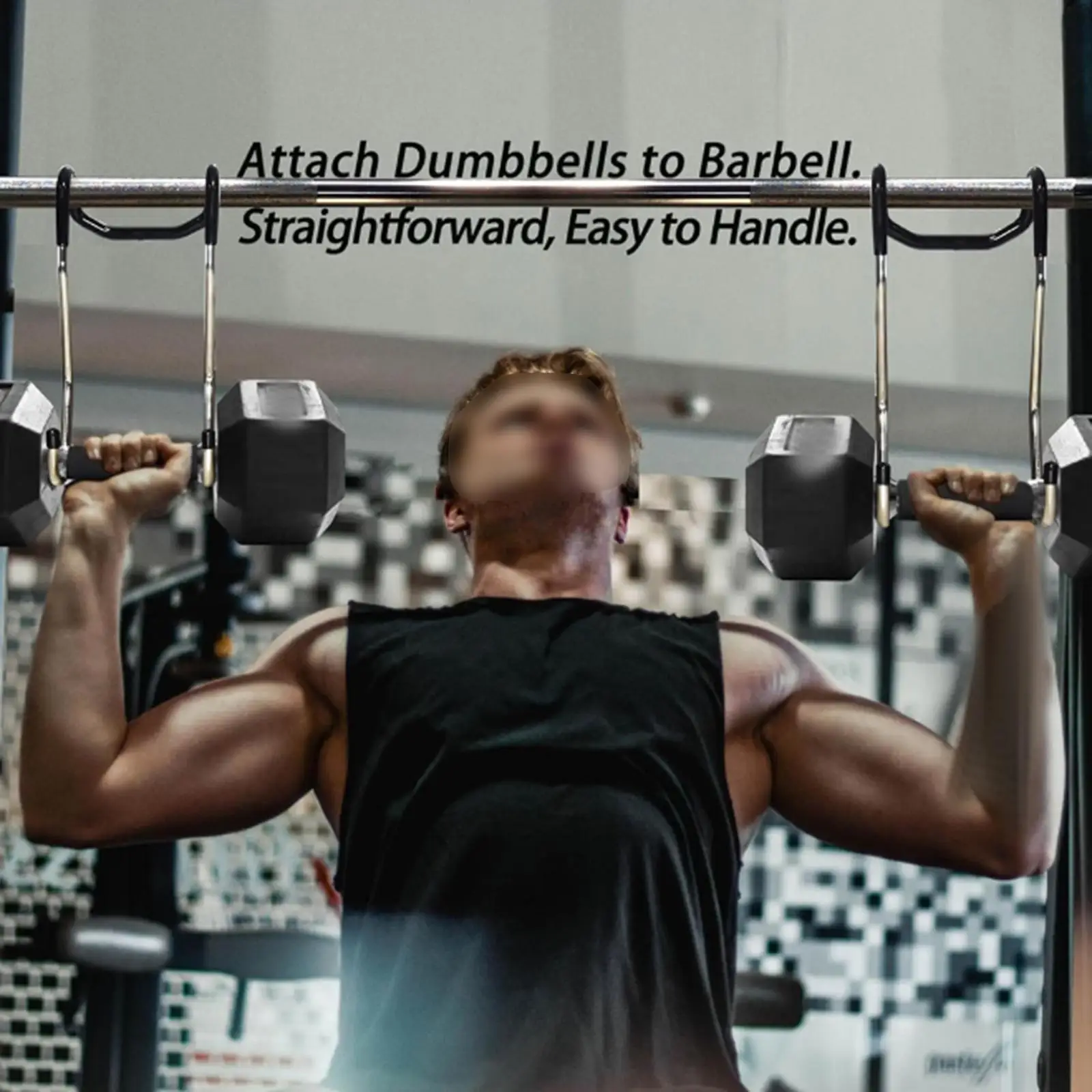 Dumbbell Spotter Hooks Barbell Attachment Dumbbells to Barbells Hanger Dumbbell Hooks Handles for Exercise weight lifting hooks