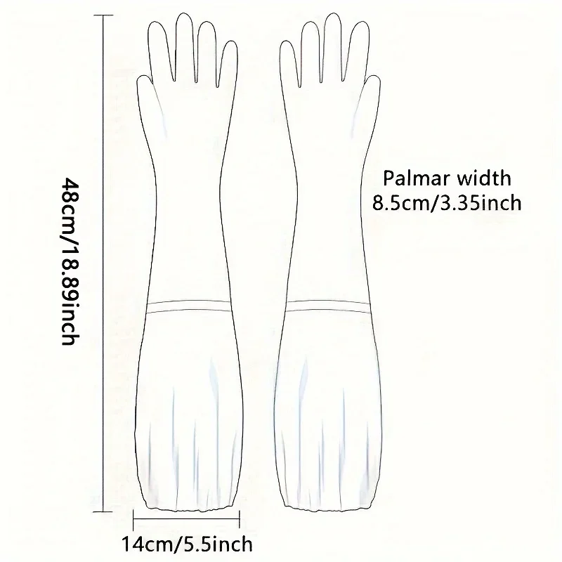 1 pair of winter warm gloves, velvet lining, kitchen dishwashing gloves, household gloves, durable laundry gloves 3