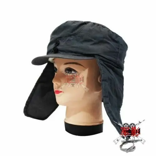 . WW2 CHINESE PLA EIGHTH ROUTE ANTI COLD WINTER CAP ARMY MILITARY HAT WAR REENACTMENTS