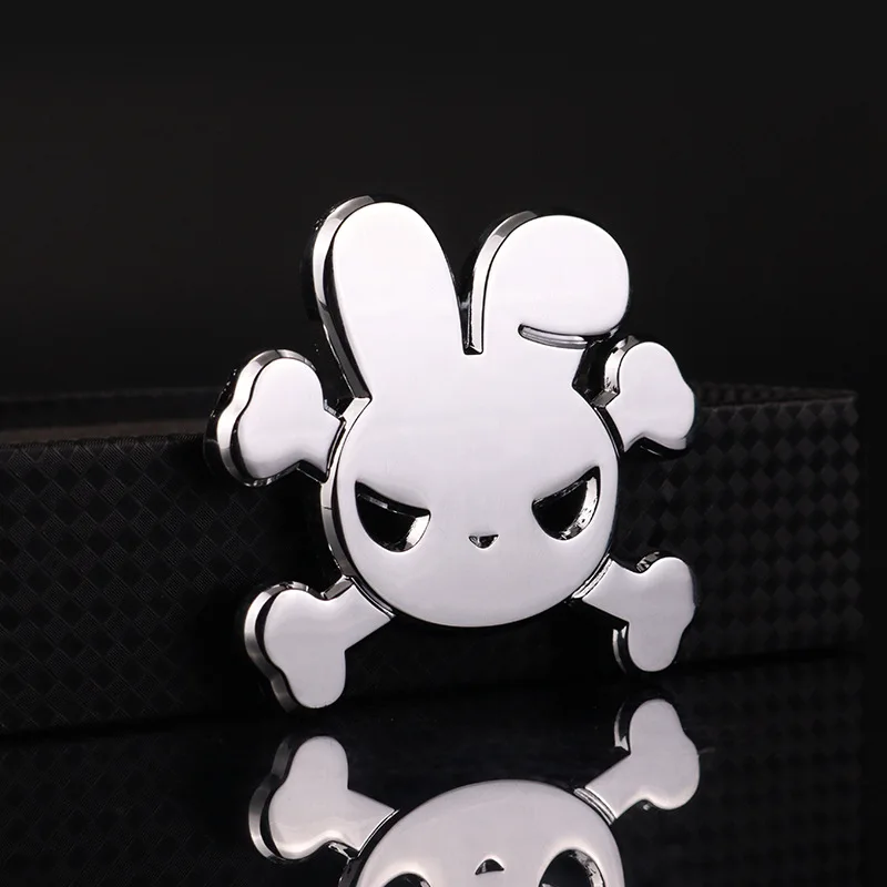 

Забавный кролик Автомобильная эмблема металлическая Dccoration окно багажник 3D голова кролика автомобильный значок наклейки аксессуары для мотоцикла