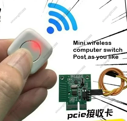 For Wireless PC Case External Power Button Desktop Round One-Key Start ...