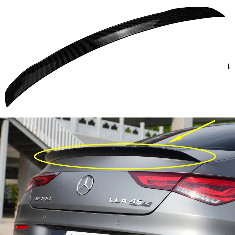 Auto Ala Posteriore Labbro Tronco Spoiler C118 Per Mercedes Benz Classe Cla W118 2019-2020 Cla250 Cla200 Cla220 Abs Spoiler