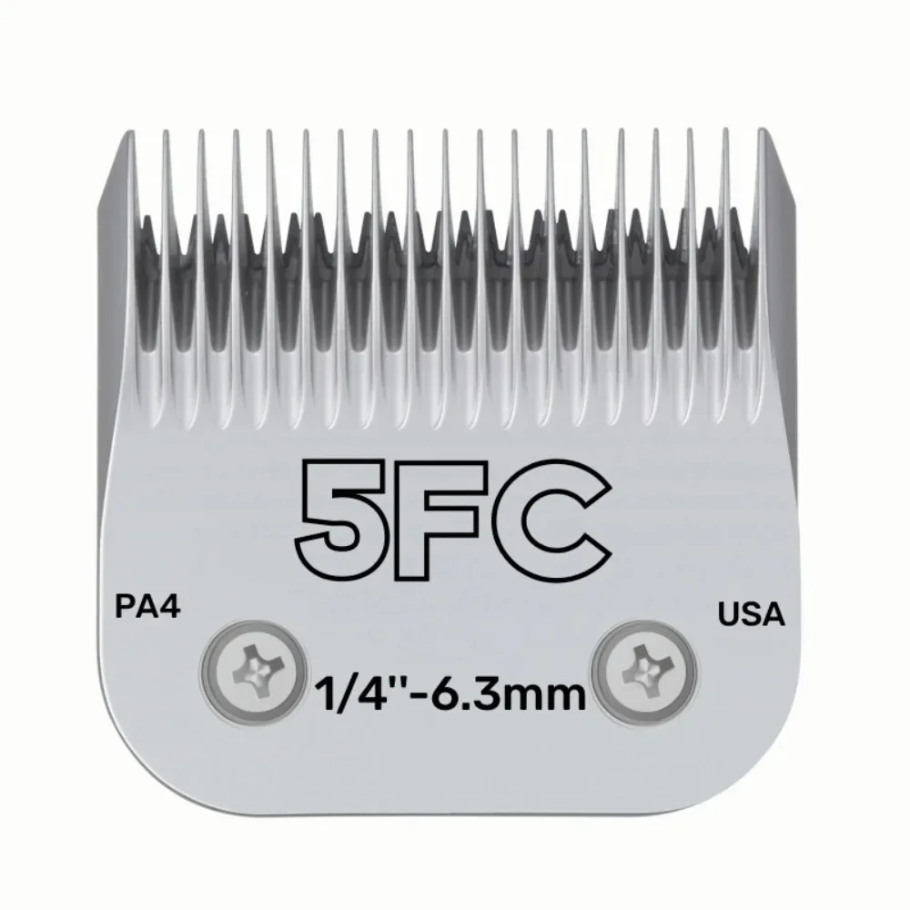 5FC blade dog grooming clipper replacement blades compatible Andis/Wahl / Oster detachable stainless steel blade dog clipper blades clipper replacement parts