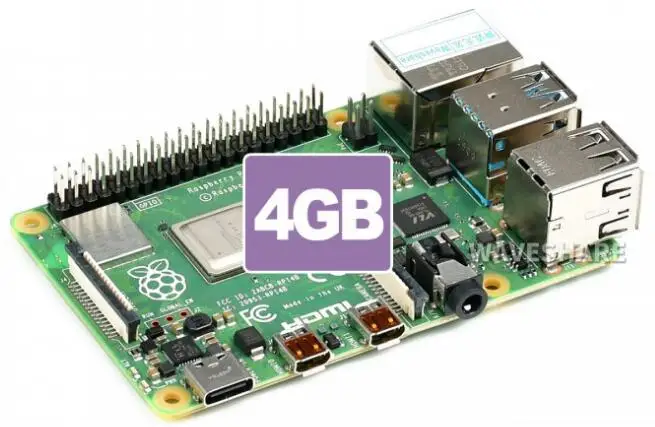 Raspberry Pi 4 Modello B 4Gb Ram, Completamente Aggiornato