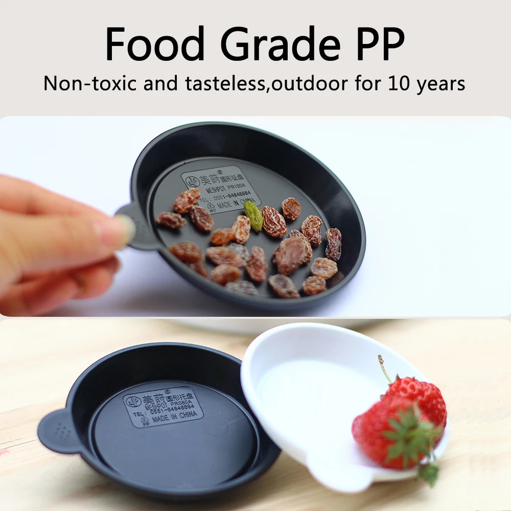 

5 Pack Plastic Plant Saucer for Indoors Plants Strong Plant Water Catcher Tray for Potted Plant Base Planter Saucer in 11.2cm