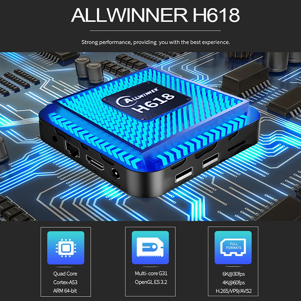 Dispositivo de TV inteligente H618, decodificador con Android 12, T95 Max, Wifi doble, 2,4G y 5,8G, 6K, 3D, Ram, 8G de Rom, 128GB, 64GB, asistente de voz, reproductor multimedia, nuevo