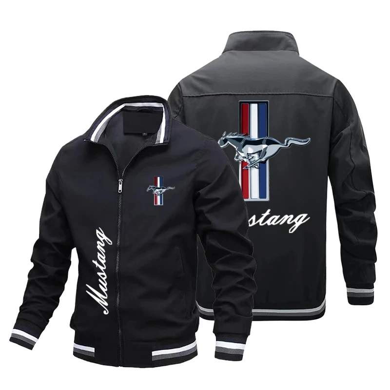 Summer hot new men's fashion jacket High quality plus size motorcycle racing breathable zipper jacket