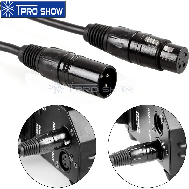 1M 2M DMX Cable 3-Pin Dmx512 Wire Metal Male-Female Plug Apply For Dmx Wireless Controller DJ Consol Stage Lightings Effects,dmx cable