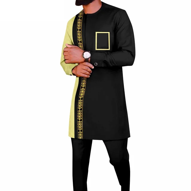 Adekunle Embroidered Dashiki Outfit - Image 5