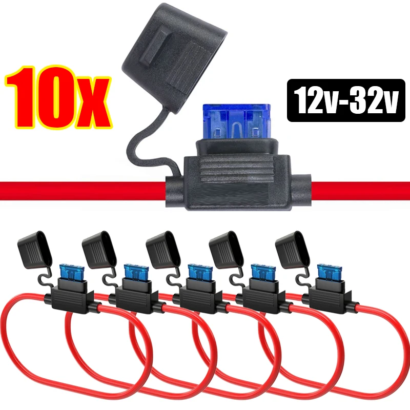 CarFuseHolderWaterproofMiniBladeAdapterSplashproofBoxfor12V