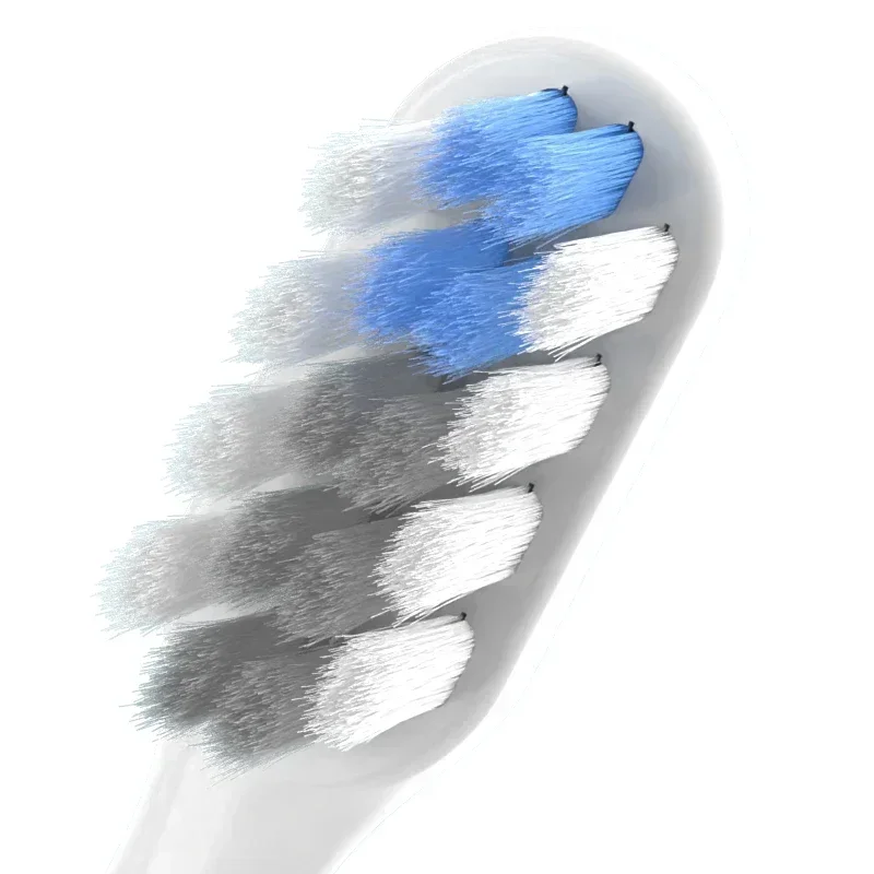 Description Picture 4 of item20/50PCS Replacement Brush Heads for Iconic Brand T200 White/GrayBlue Deep Cleaning Electric Toothbrush Nozzles Soft DuPont Bristle