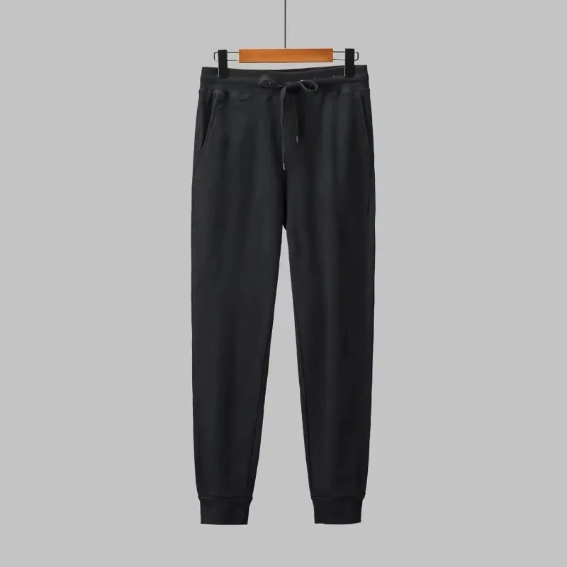 Men Cotton Sports Casual Sweatpants Ankle-Tied Jogger Pants Male Loose Oversized Track Pants