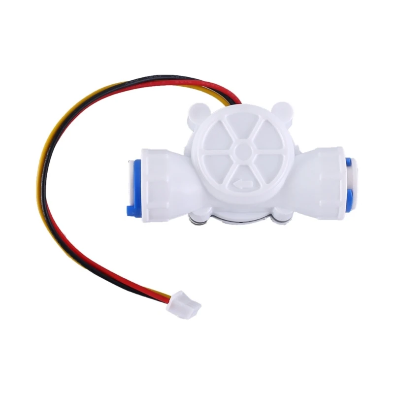 3/8" Quick Connect Water Flow Sensor Food-Grade Switch Hall Effect Flowmeter Fluid Meter Counter 0.3-10L/min X37E Upgraded