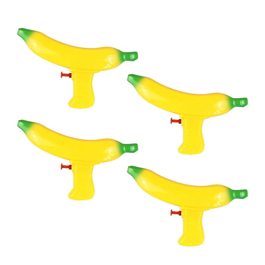 

4pcs Water Banana Shape Water Soaker Cartoon Play Water Water Fighting Game Shooters For Swimming Pool Bath Beach Sand Party