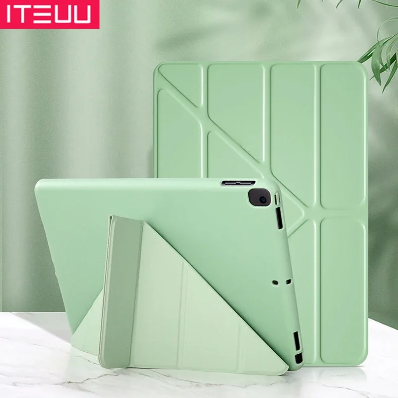Premium Leather Flip Cover Case with Stand and Auto Sleep/Wake Function - Shockproof Protection