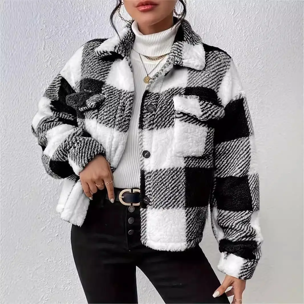 여성용 캐주얼 가디건 재킷 버튼 포켓 패치가 있는 편안한 홈웨어 무브랜드 보호복