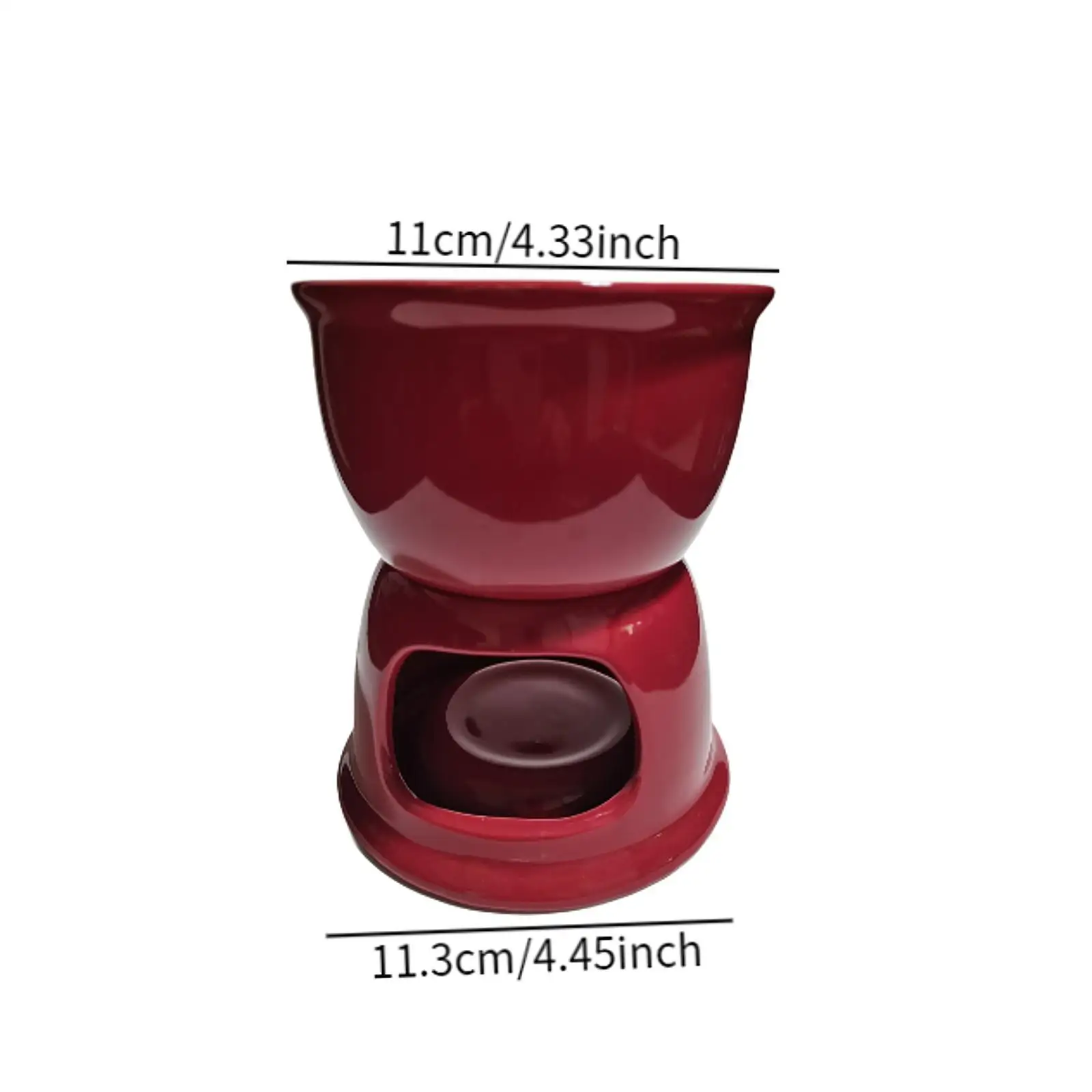 Chocolate Fondue Pot Ceramic Melt Hot Pot Bowl for Party Engagement Birthday